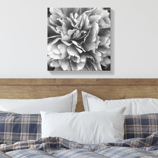 Een pioen met een andere naam canvas afdruk (Insitu (Slaapkamer))