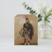 Een Piper van de 79e hooglanders in Chobham Briefkaart (Staand voorkant)