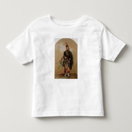 Een Piper van de 79e hooglanders in Chobham Kinder Shirts (Voorkant)