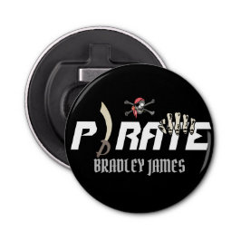 Een piraat | International Talk Like a Pirate Day Button Flesopener