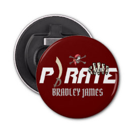 Een piraat | International Talk Like a Pirate Day Button Flesopener