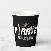 Een piraat | International Talk Like a Pirate Day Papieren Bekers (Achterkant)