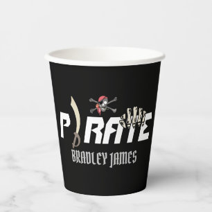 Een piraat International Talk Like a Pirate Day Papieren Bekers