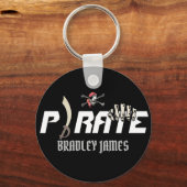 Een piraat | International Talk Like a Pirate Day Sleutelhanger (Achterkant)