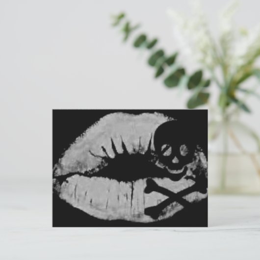 Een piraatkus briefkaart (Staand voorkant)