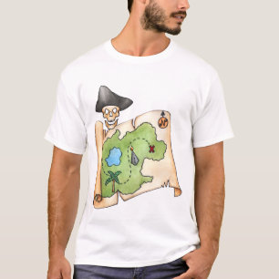 Een piraatleven voor mij Treasure Map T-shirt