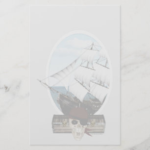 Een piraatschip briefpapier
