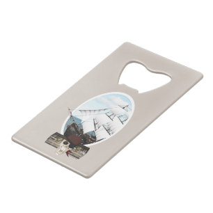 Een piraatschip creditkaart flessenopener