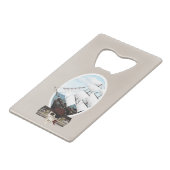 Een piraatschip creditkaart flessenopener (Achterkant Gekanteld)