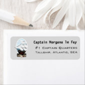 Een piraatschip etiket (Insitu)