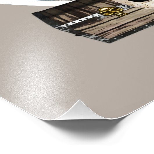 Een piraatschip foto afdruk (Hoek)