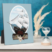 Een piraatschip fotoplaat (Zijkant)