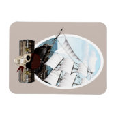 Een piraatschip magneet (Horizontaal)