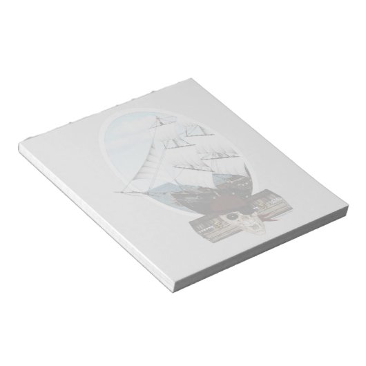 Een piraatschip notitieblok (Schuin)