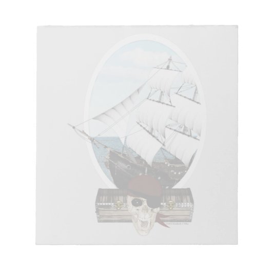 Een piraatschip notitieblok (Voorkant)
