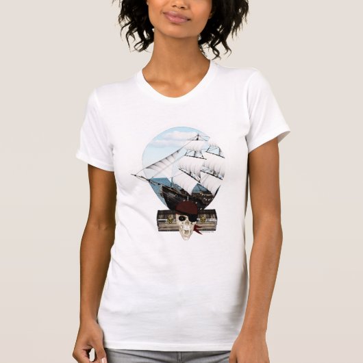 Een piraatschip t-shirt (Voorkant)
