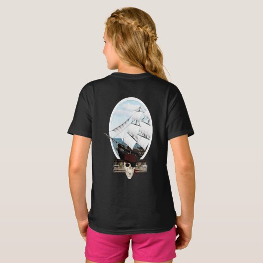 Een piraatschip t-shirt (Achterkant volledig)