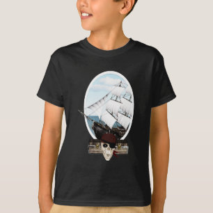 Een piraatschip t-shirt