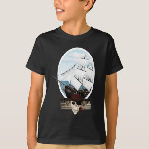 Een piraatschip t-shirt