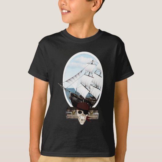 Een piraatschip t-shirt (Voorkant)