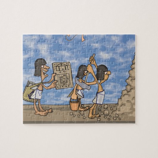 Een piramide bouwen legpuzzel (Horizontaal)