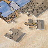 Een piramide bouwen legpuzzel (Zijkant)