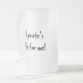 Een piratenleven matglas bierpul (Voorkant links)