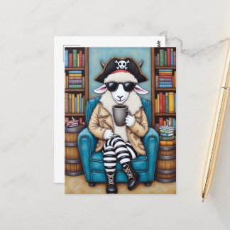 Een piratenschaap briefkaart