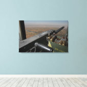 Een pistool van 50 kaliber canvas afdruk (Insitu (Houten vloer))