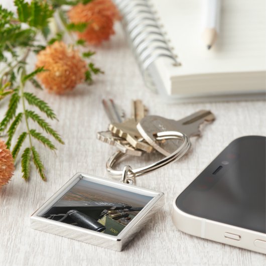 Een pistool van 50 kaliber sleutelhanger (Zijkant)