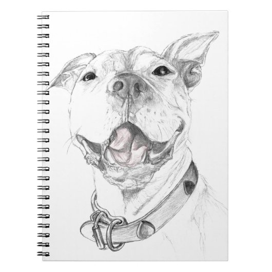 Een Pit Bull Glimlach Notitieboek (Voorkant)