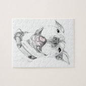 Een Pit Bull Smile Legpuzzel (Horizontaal)