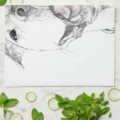 Een Pit Bull Smile Theedoek (Gevouwen)