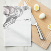 Een Pit Bull Smile Theedoek (Quarter Fold)