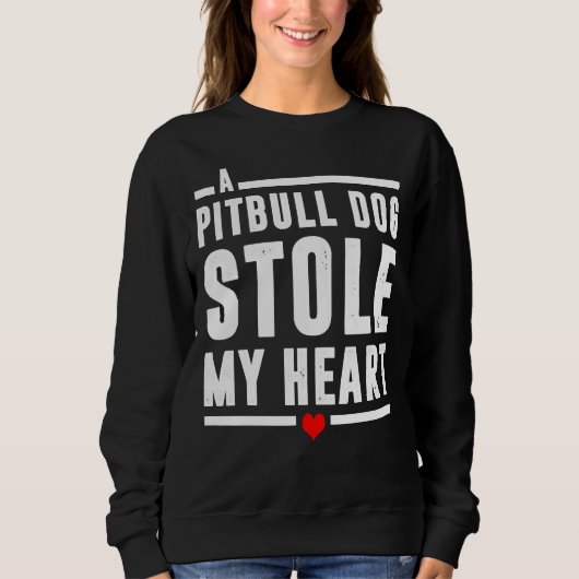Een Pitbull hond heeft mijn hart gestolen Trui (Voorkant)