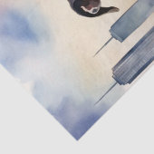 Een Pitbull in een Meadow Decoupage Tissuepapier (Detail)