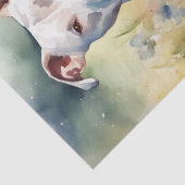 Een Pitbull in een Meadow Decoupage Tissuepapier (Detail)