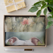 Een Pitbull in een Meadow Decoupage Tissuepapier (Geschenk)