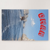Een pittoreske kustscène. legpuzzel (Horizontaal)