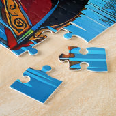 Een pittoreske rivier legpuzzel (Zijkant)
