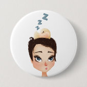 Een pixie die Birdie op een pixie aftikt Ronde Button 7,6 Cm (Voorkant)