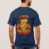 Een Pizza Connoisseur, Elegant cool dad gift T-shirt (Achterkant)