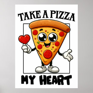 Een pizza in mijn hart poster