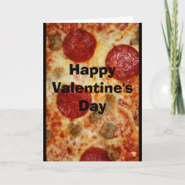 Een pizza Mijn Hart behoort tot u Valentijn Feestdagen Kaart