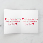 Een pizza Uw Valentijnsdag van het Hart Feestdagen Kaart (Binnen)