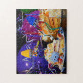 Een plaatje met fubby's in feeststemming. legpuzzel (Verticaal)