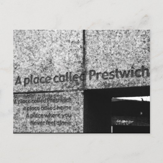 Een plaats genaamd Prestwich Briefkaart (Voorkant)