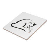 Een plaats in de zon tegeltje (Zijkant)