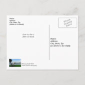 Een plaats om het denken van uw Briefkaart te onts (Achterkant)