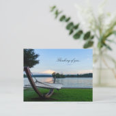 Een plaats om het denken van uw Briefkaart te onts (Staand voorkant)